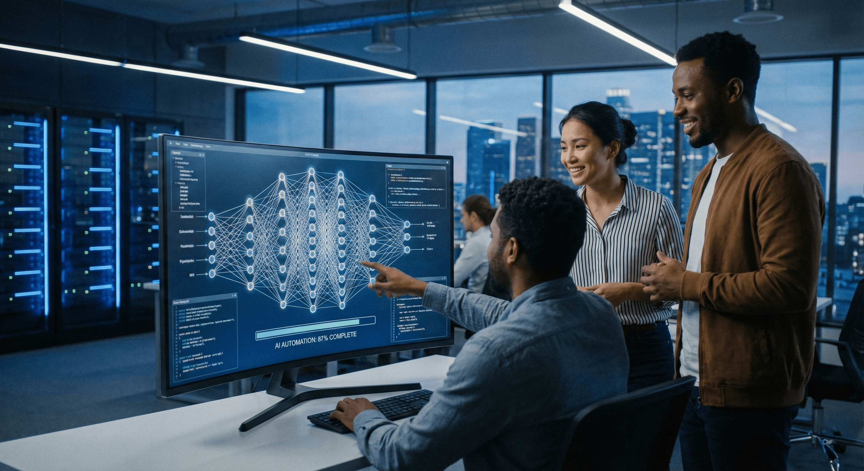 Unser Team bei der Entwicklung von KI-Lösungen